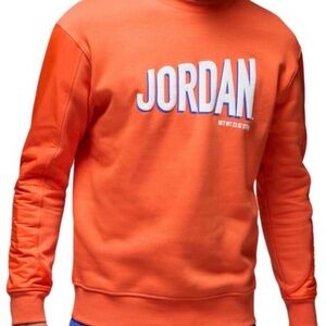 Nike Air Jordan Men's Flight MVP Orange Large Crewneck Sweatshirt NWT